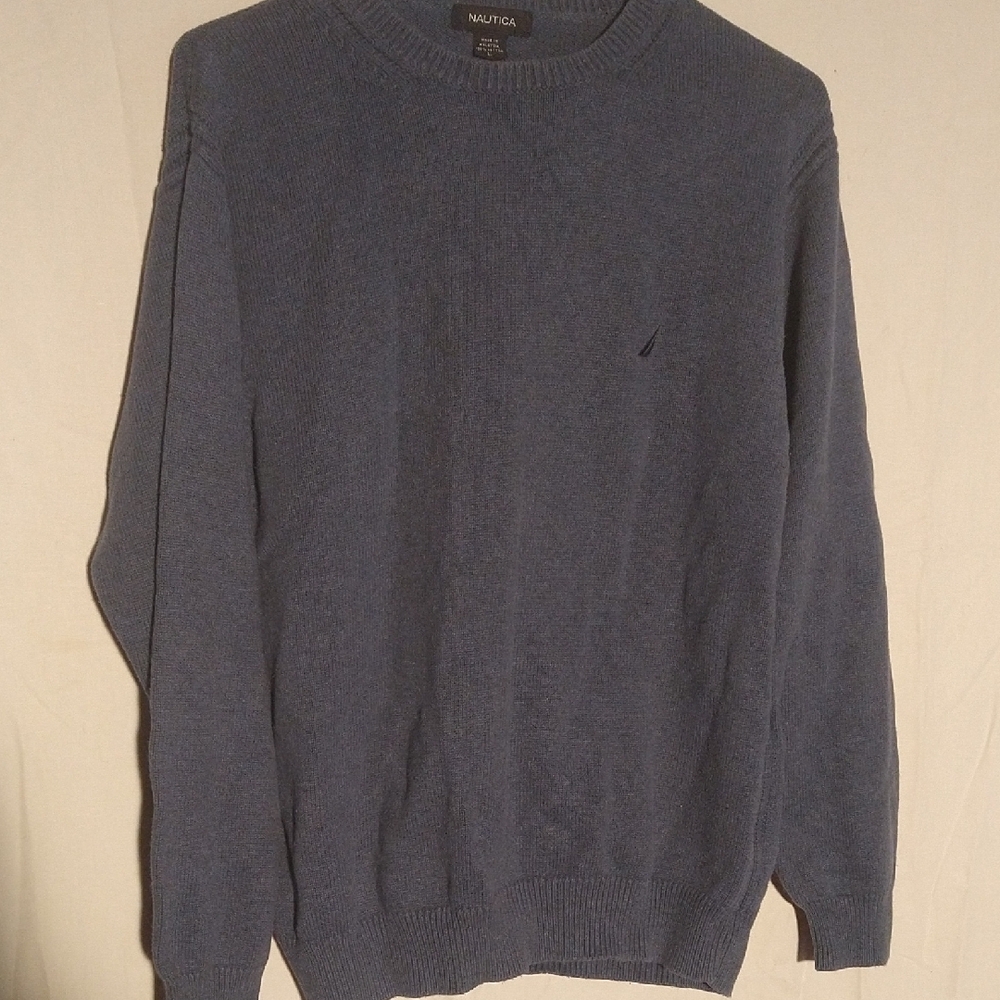 Nautica Men's Blue Crewneck Sweater
